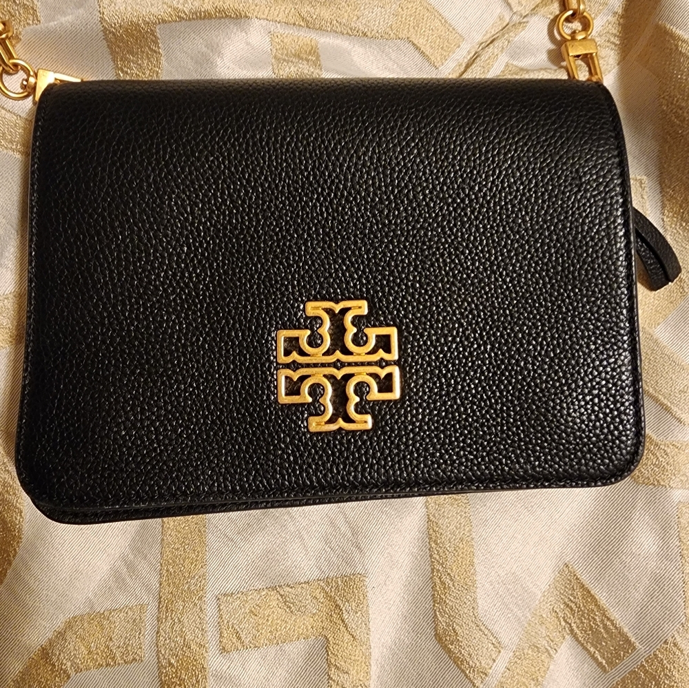 Tory Burch Britten Combo Crossbody Bag black
